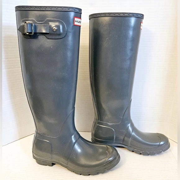 Hunter Womens Original Tall Gloss Rainboots - Picture 5 of 13